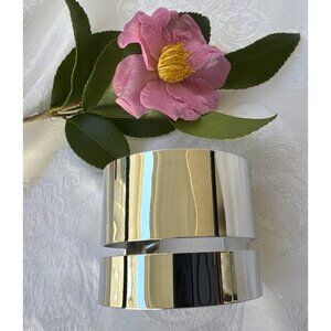 Silvertone Wide Cuff Bangle Bracelet Chic Women Party Vacation Jewelry Gift NEW
